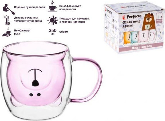 Изображение товара Кружка Perfecto Linea Bear 30-125204 (розовый)