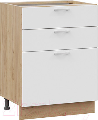 Изображение товара Шкаф-стол кухонный ТриЯ Габриэлла 1Н6Я3 (дуб крафт золотой/сноу)