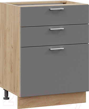 Изображение товара Шкаф-стол кухонный ТриЯ Габриэлла 1Н6Я3 (дуб крафт золотой/титан)