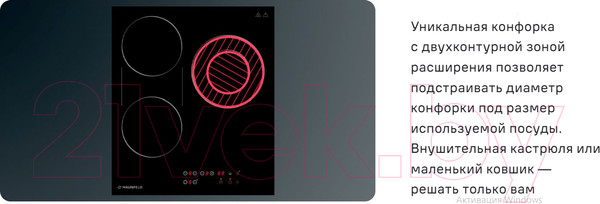 Изображение товара Электрическая варочная панель Maunfeld CVCE.453-BDBK