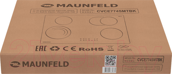 Изображение товара Электрическая варочная панель Maunfeld CVCE.774-SM.T-BK