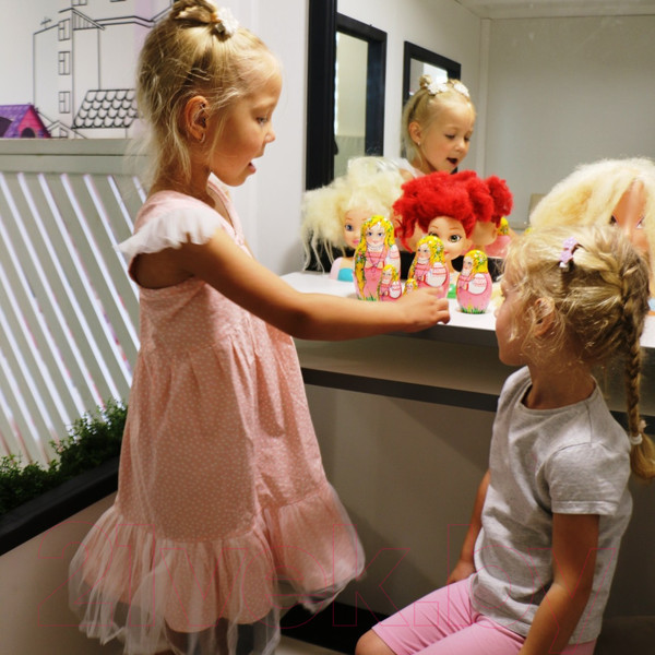 Изображение товара Матрешка сувенирная Брестская Фабрика Сувениров Девочка с косичкой / 7019