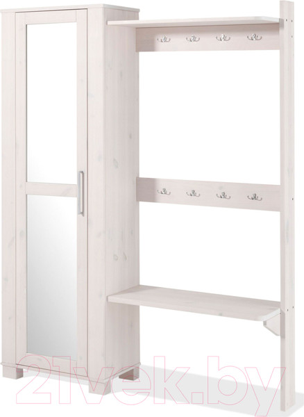 Изображение товара Секция в прихожую Dipriz Marlis Д.71010.1 (белый воск)