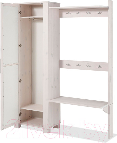 Изображение товара Секция в прихожую Dipriz Marlis Д.71010.1 (белый воск)