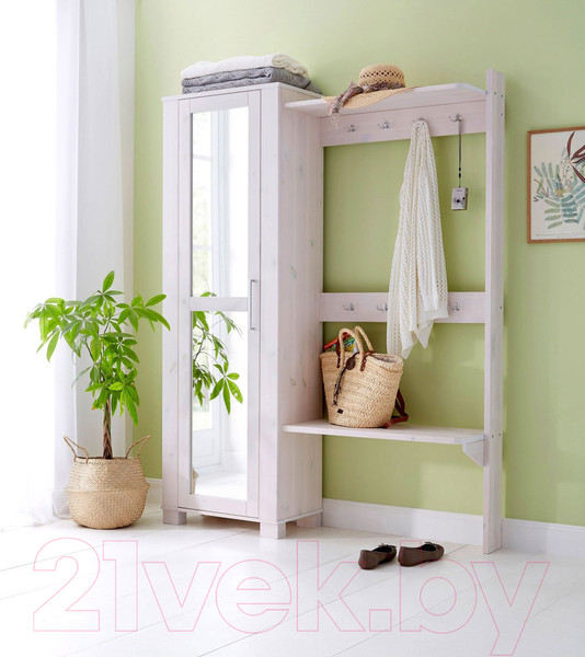 Изображение товара Секция в прихожую Dipriz Marlis Д.71010.1 (белый воск)