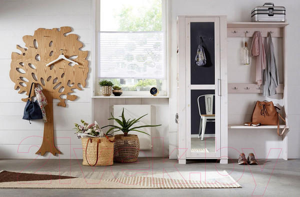 Изображение товара Секция в прихожую Dipriz Marlis Д.71010.1 (белый воск)