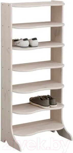 Изображение товара Полка для обуви Dipriz Twist №2 14 мест Д.3117.2 (белый воск)