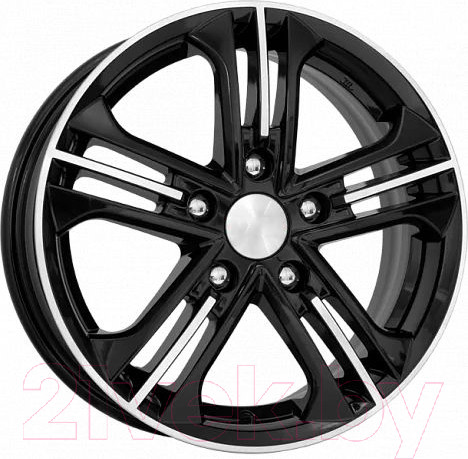 Изображение товара Литой диск K&K Trinity 15x6" 5x100мм DIA 57.1мм ET 43мм Алмаз черный