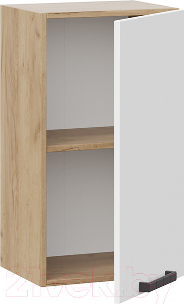 Изображение товара Шкаф навесной для кухни ТриЯ Детройт 1В4 исп. 2 (дуб крафт золотой/белый глянец)