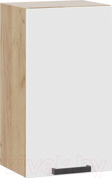 Изображение товара Шкаф навесной для кухни ТриЯ Детройт 1В4 исп. 2 (дуб крафт золотой/белый глянец)