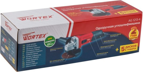 Изображение товара Угловая шлифовальная машина Wortex AG 1213-4 / 0329156