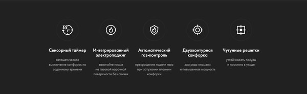 Изображение товара Газовая варочная панель Haier HHX-G95CWSB