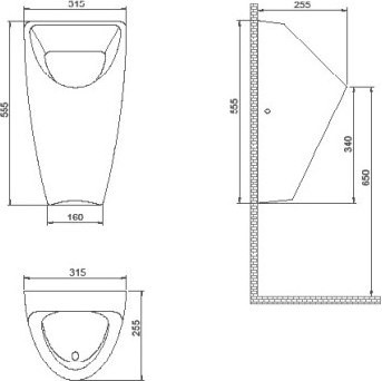 Изображение товара Писсуар CeraStyle UR00200FU00
