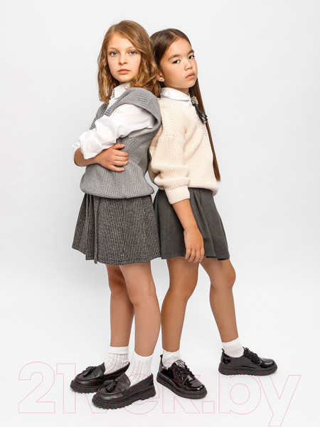 Изображение товара Жилет детский Amarobaby Knit / AB-OD21-KNIT10/11-134 (серый, р. 134)