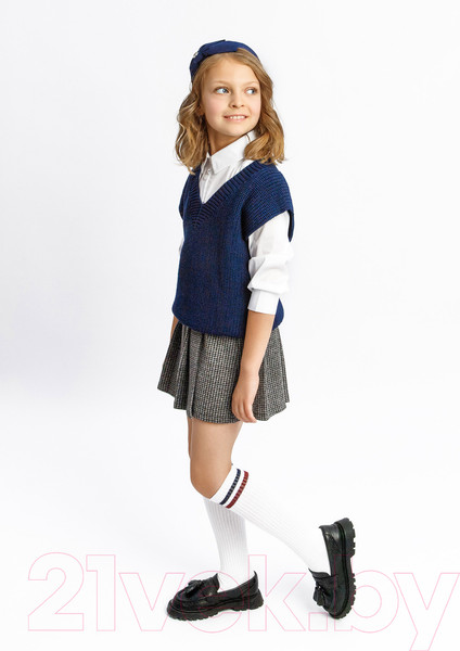 Изображение товара Жилет детский Amarobaby Knit / AB-OD21-KNIT10/20-122 (синий, р. 122)