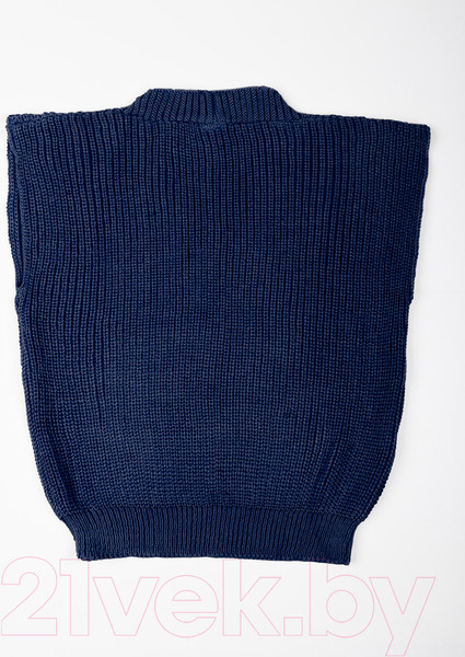 Изображение товара Жилет детский Amarobaby Knit / AB-OD21-KNIT10/20-140 (синий, р. 140)