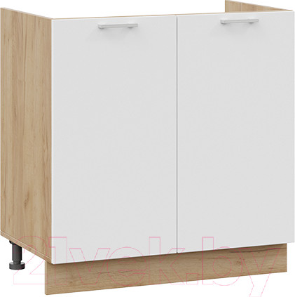 Изображение товара Шкаф под мойку ТриЯ Габриэлла 1Н8М (дуб крафт золотой/сноу)