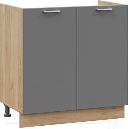 Изображение товара Шкаф под мойку ТриЯ Габриэлла 1Н8М (дуб крафт золотой/титан)