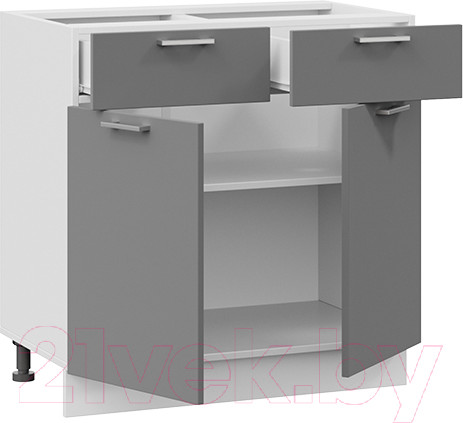 Изображение товара Шкаф-стол кухонный ТриЯ Габриэлла 1Н8Я1 (белый/титан)
