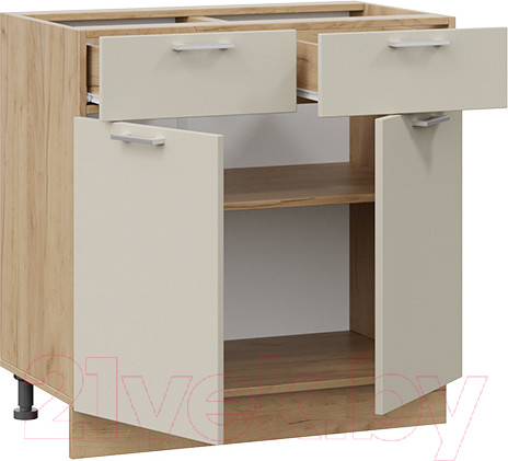 Изображение товара Шкаф-стол кухонный ТриЯ Габриэлла 1Н8Я1 (дуб крафт золотой/крем)