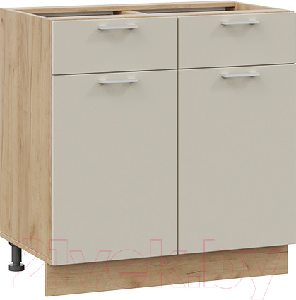 Изображение товара Шкаф-стол кухонный ТриЯ Габриэлла 1Н8Я1 (дуб крафт золотой/крем)