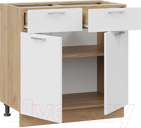 Изображение товара Шкаф-стол кухонный ТриЯ Габриэлла 1Н8Я1 (дуб крафт золотой/сноу)