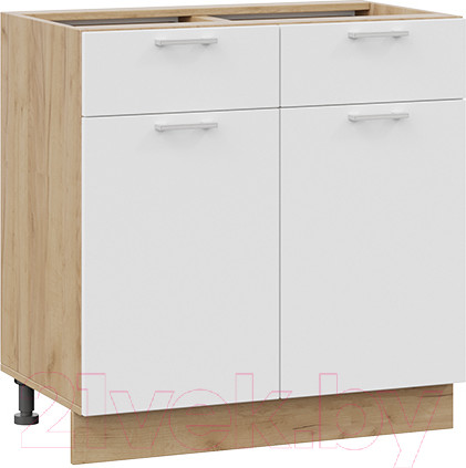 Изображение товара Шкаф-стол кухонный ТриЯ Габриэлла 1Н8Я1 (дуб крафт золотой/сноу)