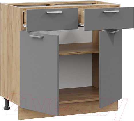 Изображение товара Шкаф-стол кухонный ТриЯ Габриэлла 1Н8Я1 (дуб крафт золотой/титан)