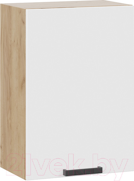 Изображение товара Шкаф навесной для кухни ТриЯ Детройт 1В5 исп. 2 (дуб крафт золотой/белый глянец)