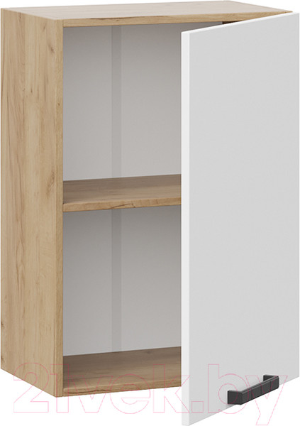 Изображение товара Шкаф навесной для кухни ТриЯ Детройт 1В5 исп. 2 (дуб крафт золотой/белый глянец)