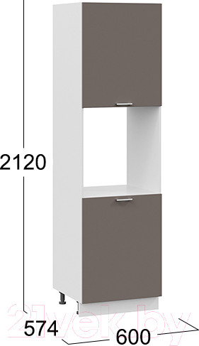 Изображение товара Шкаф-пенал кухонный ТриЯ Габриэлла 1П6 (белый/муссон)
