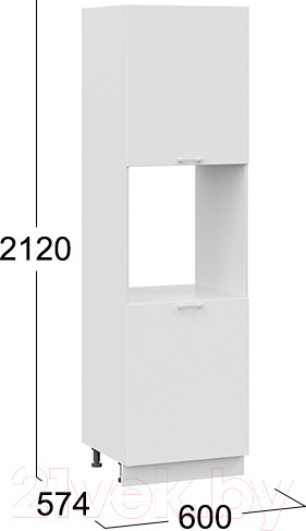 Изображение товара Шкаф-пенал кухонный ТриЯ Габриэлла 1П6 (белый/сноу)