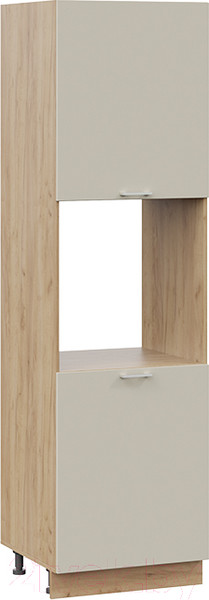 Изображение товара Шкаф-пенал кухонный ТриЯ Габриэлла 1П6 (дуб крафт золотой/крем)