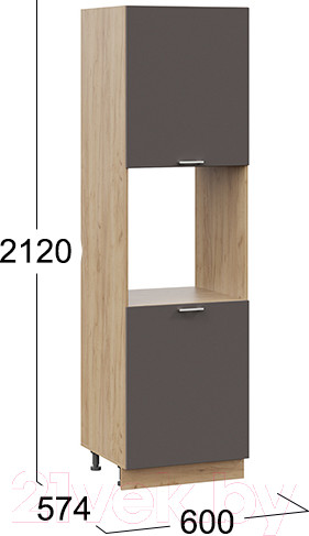 Изображение товара Шкаф-пенал кухонный ТриЯ Габриэлла 1П6 (дуб крафт золотой/муссон)