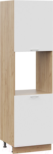 Изображение товара Шкаф-пенал кухонный ТриЯ Габриэлла 1П6 (дуб крафт золотой/сноу)