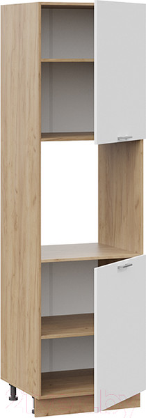 Изображение товара Шкаф-пенал кухонный ТриЯ Габриэлла 1П6 (дуб крафт золотой/сноу)