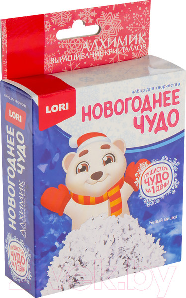 Изображение товара Набор для выращивания кристаллов Lori Фигурка Белый мишка / Крф-026