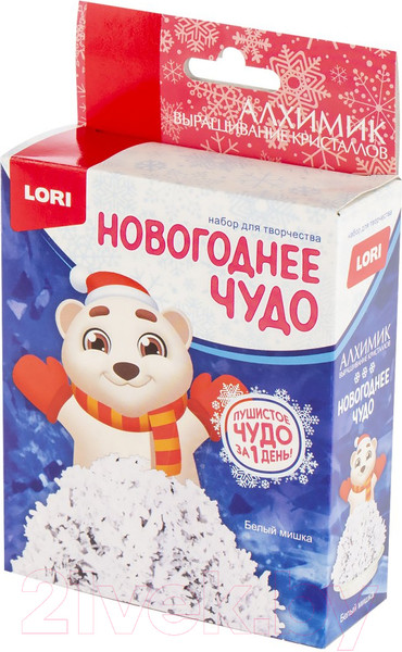 Изображение товара Набор для выращивания кристаллов Lori Фигурка Белый мишка / Крф-026
