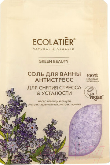 Изображение товара Соль для ванны Ecolatier Green Антистресс  (600г)