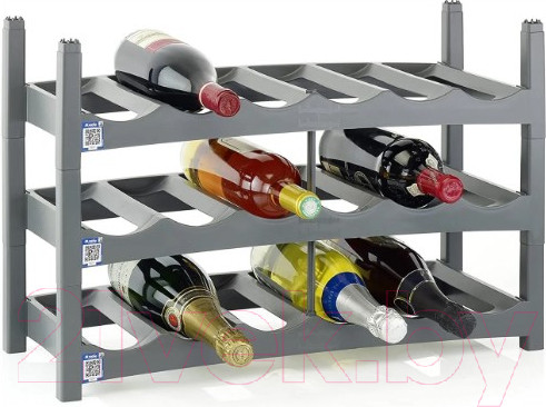 Изображение товара Подставка для бутылок Rotho Vario / 1166108853 (антрацит)