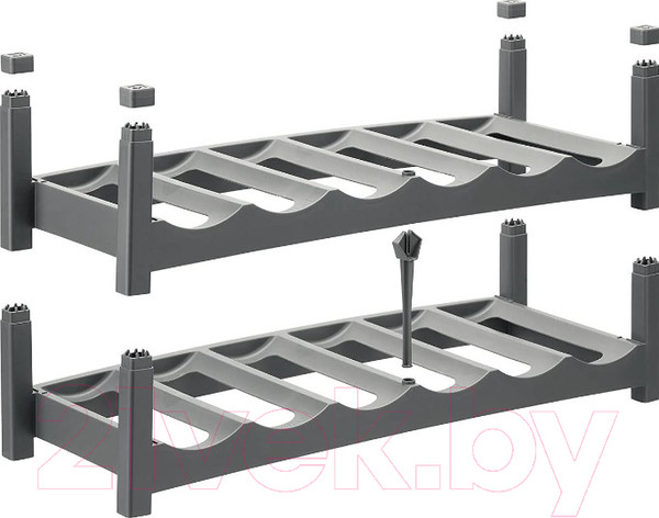 Изображение товара Подставка для бутылок Rotho Vario / 1166108853 (антрацит)