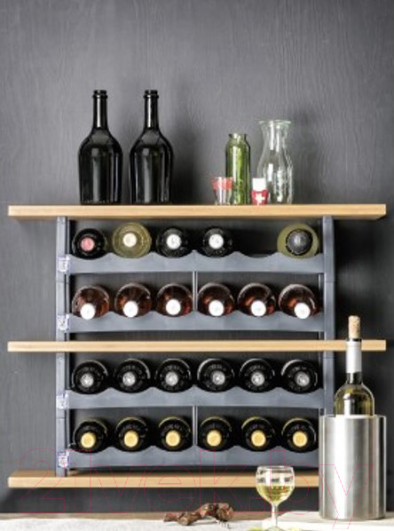 Изображение товара Подставка для бутылок Rotho Vario / 1166108853 (антрацит)