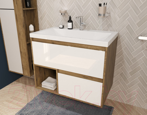 Изображение товара Тумба с умывальником Эстет Monaco Wood / ФР-00010675