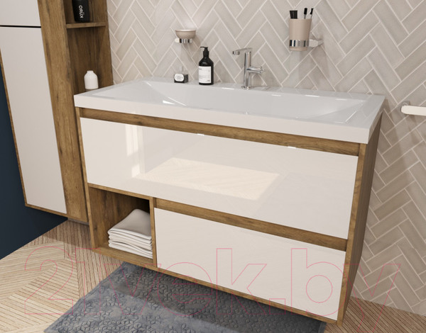 Изображение товара Тумба с умывальником Эстет Monaco Wood / ФР-00010677