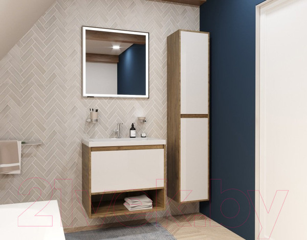 Изображение товара Шкаф-пенал для ванной Эстет Monaco Wood L 35x35x174.7 / ФР-00010689