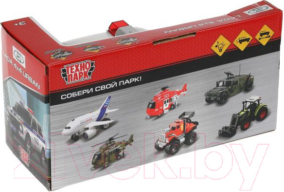 Изображение товара Автомобиль игрушечный Технопарк Lada 4x4 Urban Полиция / URBANBLACK-20PLAMB-WH