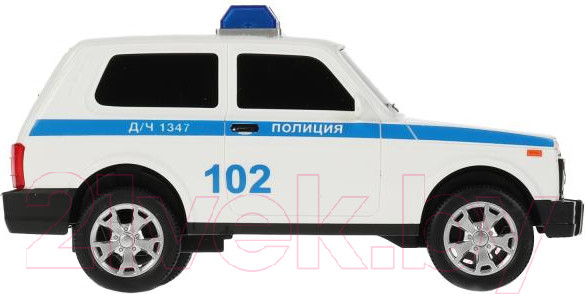 Изображение товара Автомобиль игрушечный Технопарк Lada 4x4 Urban Полиция / URBANBLACK-20PLAMB-WH