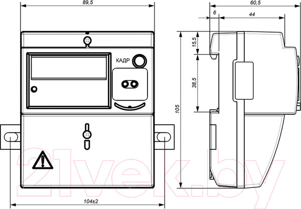 Изображение товара Счетчик электроэнергии электронный Энергомера Многотарифный CE102 R5.1 145 J 1ф 5-60А