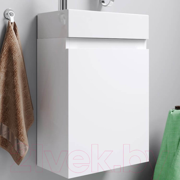 Изображение товара Тумба с умывальником Aqwella Леон -МР / Ln-MP.01.04/W