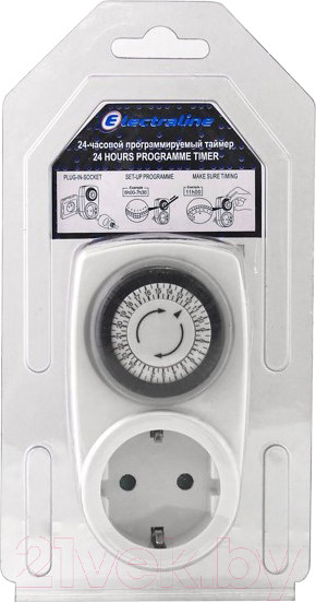 Изображение товара Розетка с таймером Electraline 59500